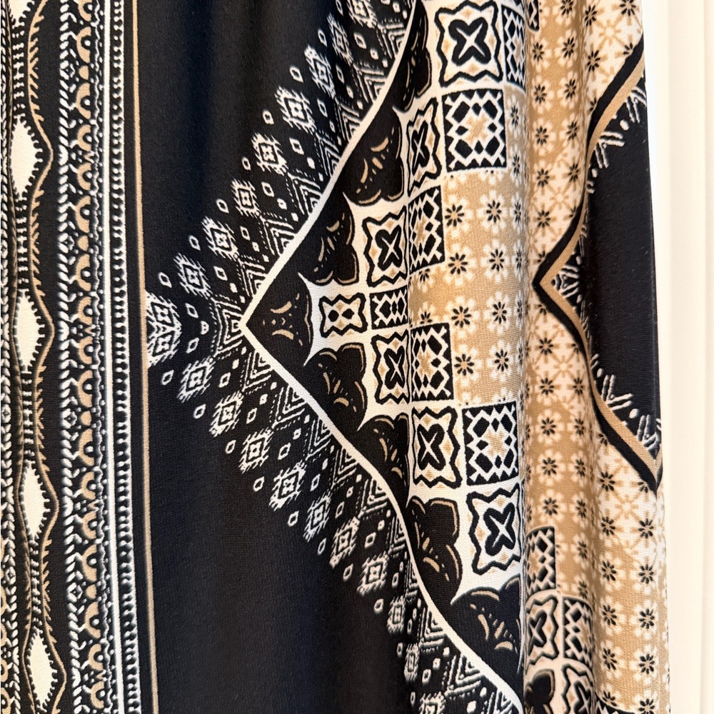 I.N. Studio Black and Tan Maxi Skirt - Picture 3 of 6